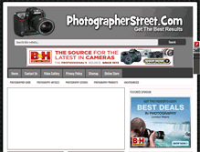 Tablet Screenshot of photographerstreet.com